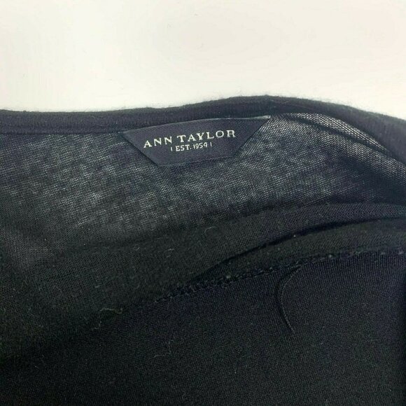 Ann Taylor Long Sleeve Shirt Dress Scoop Neck - Picture 6 of 10